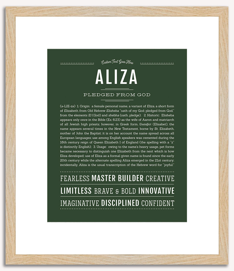 Aliza | Name Art Print