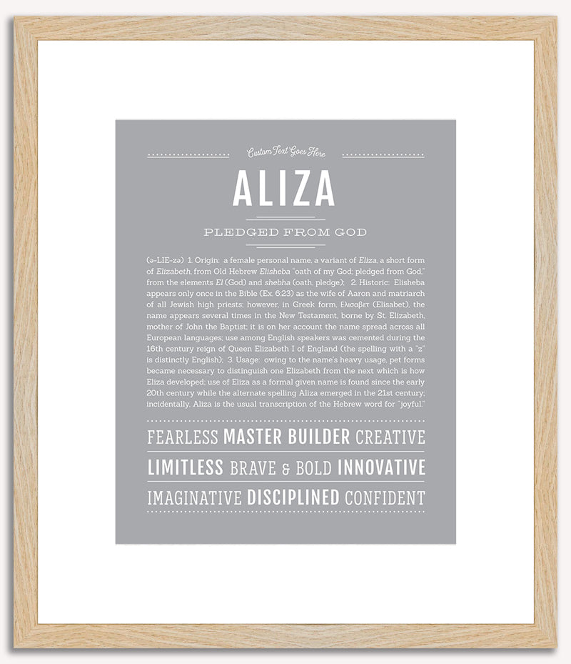 Aliza | Name Art Print