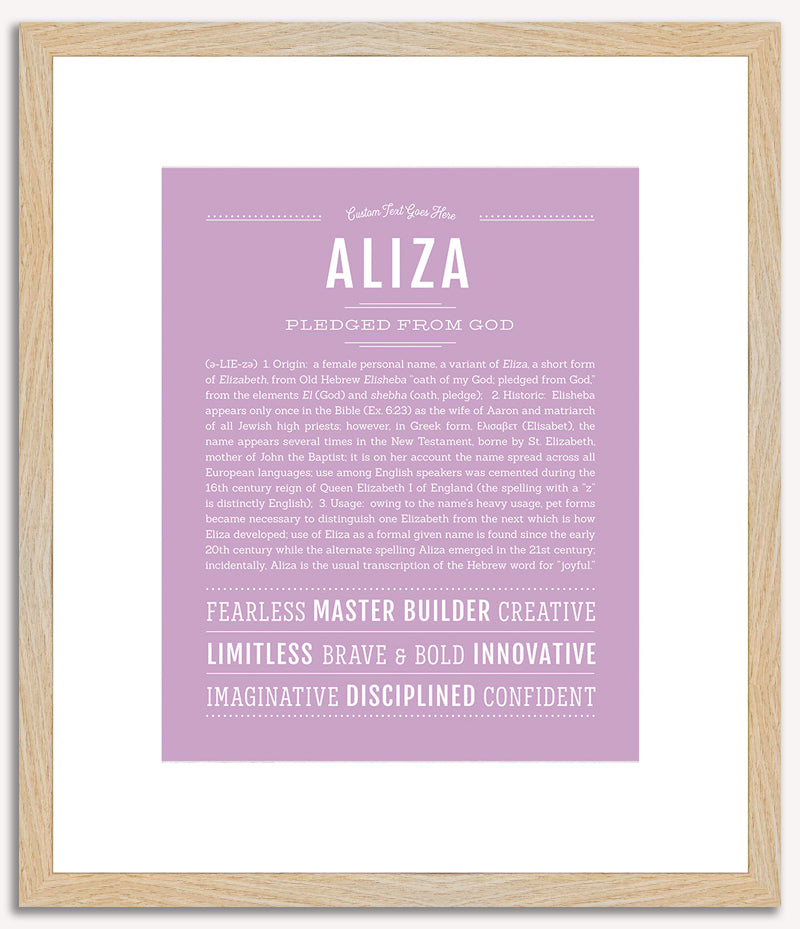 Aliza | Name Art Print