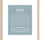 Aliza | Name Art Print