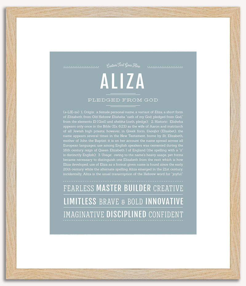 Aliza | Name Art Print