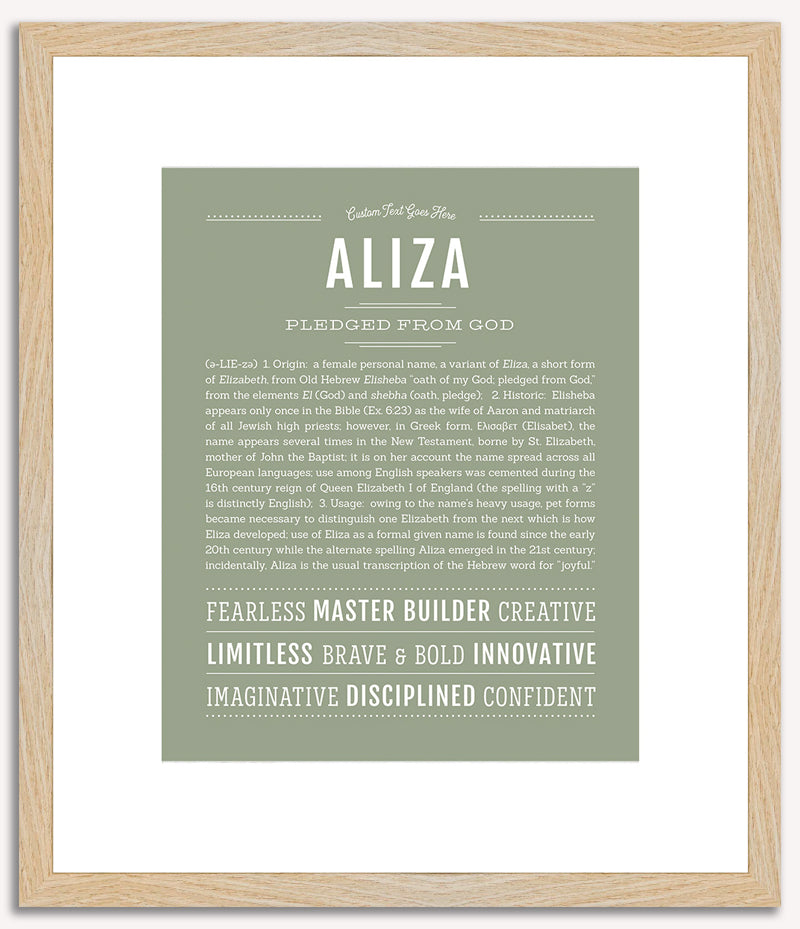 Aliza | Name Art Print