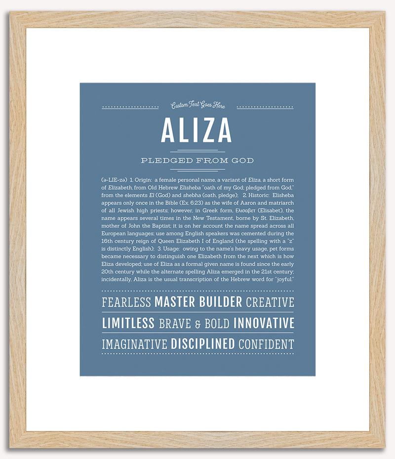 Aliza | Name Art Print