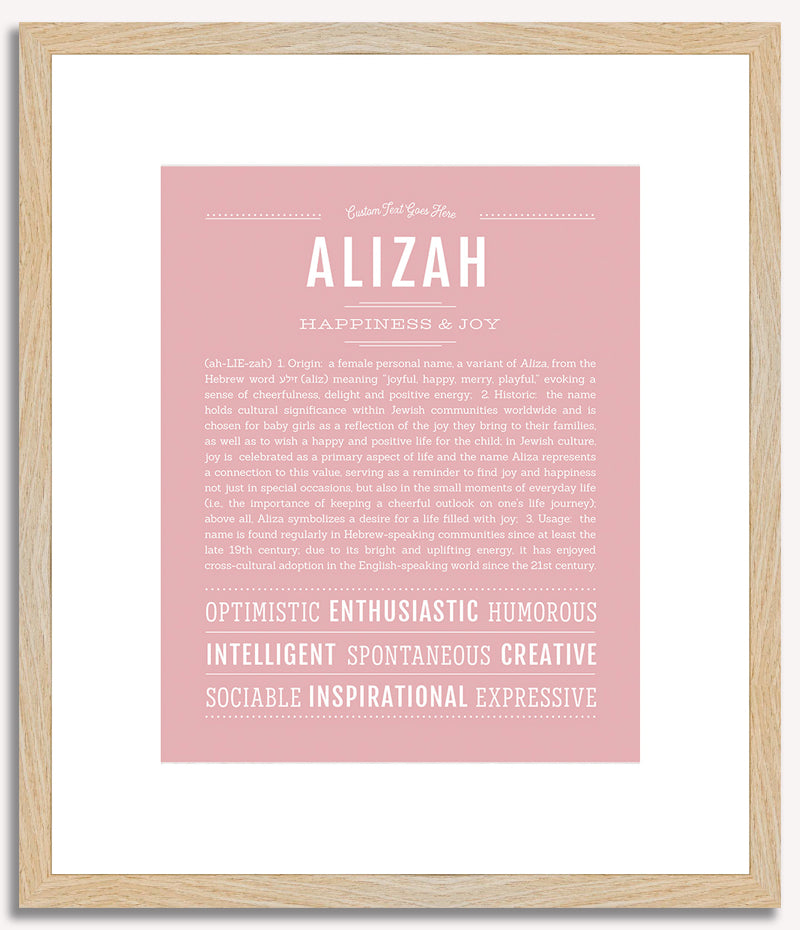 Alizah | Name Art Print