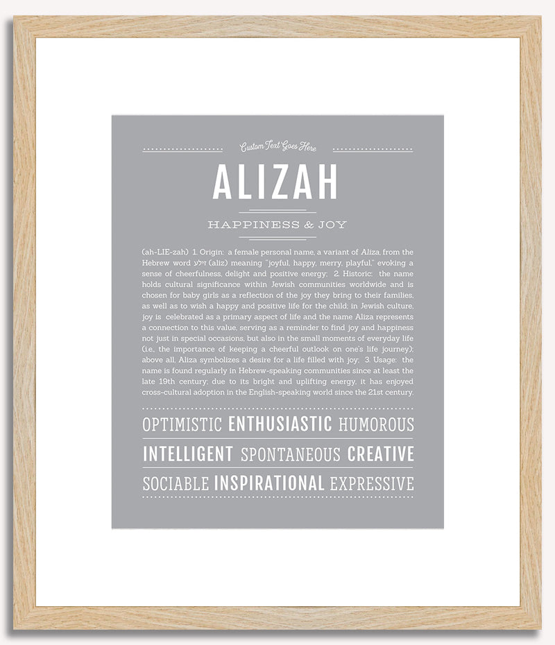 Alizah | Name Art Print