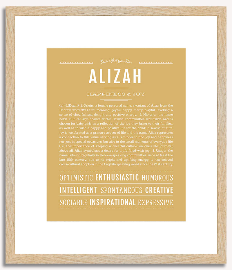 Alizah | Name Art Print