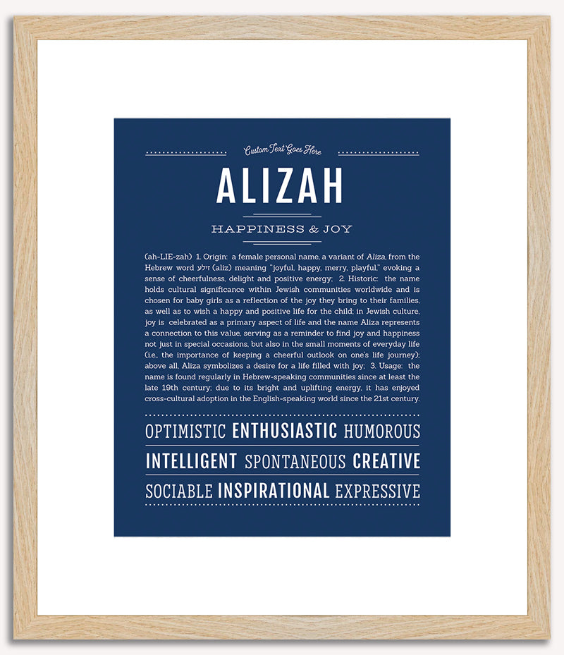 Alizah | Name Art Print