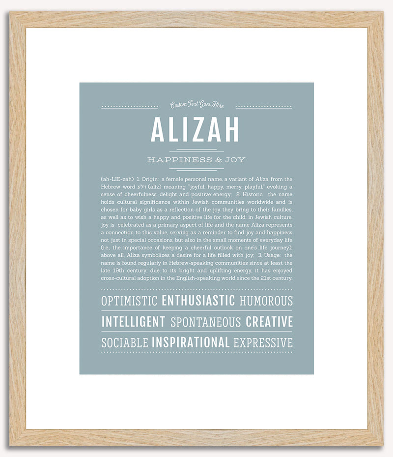 Alizah | Name Art Print