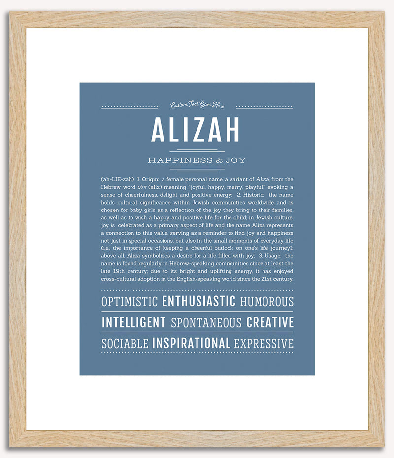 Alizah | Name Art Print