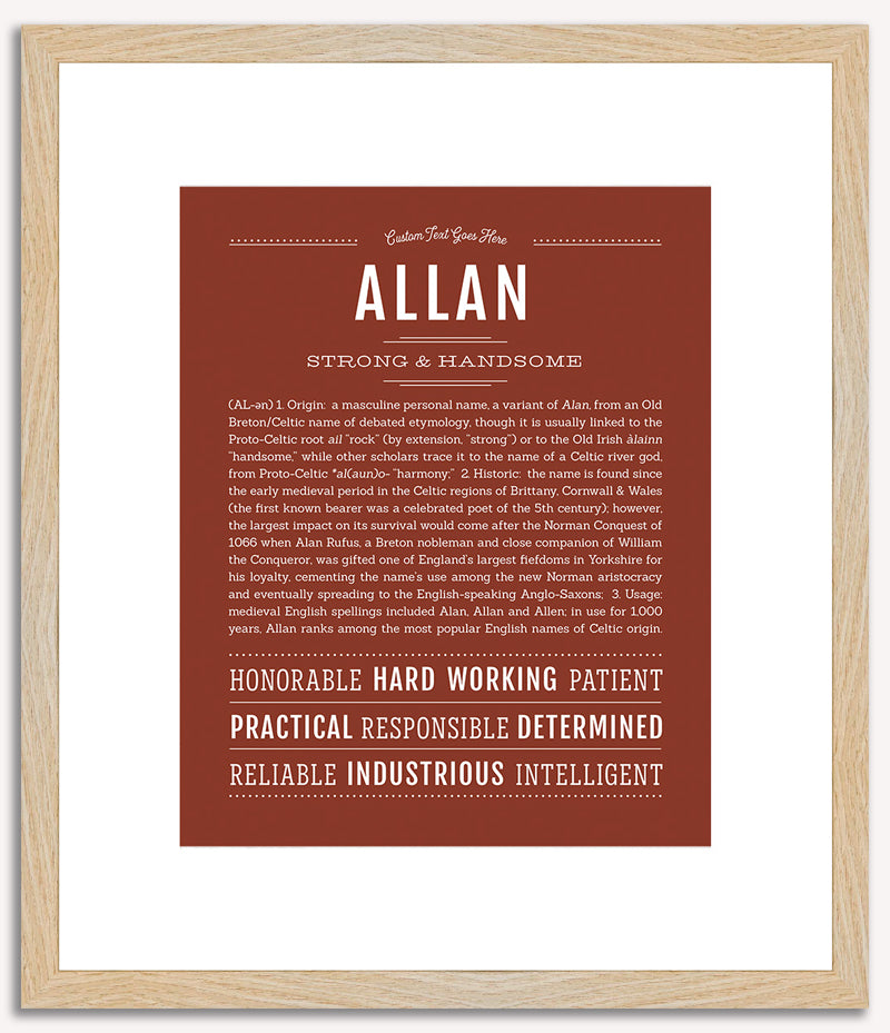 Allan | Name Art Print