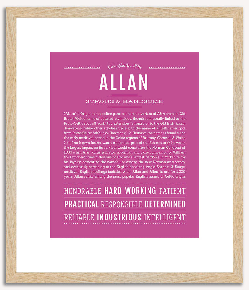 Allan | Name Art Print