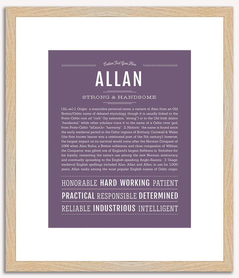 Allan | Name Art Print