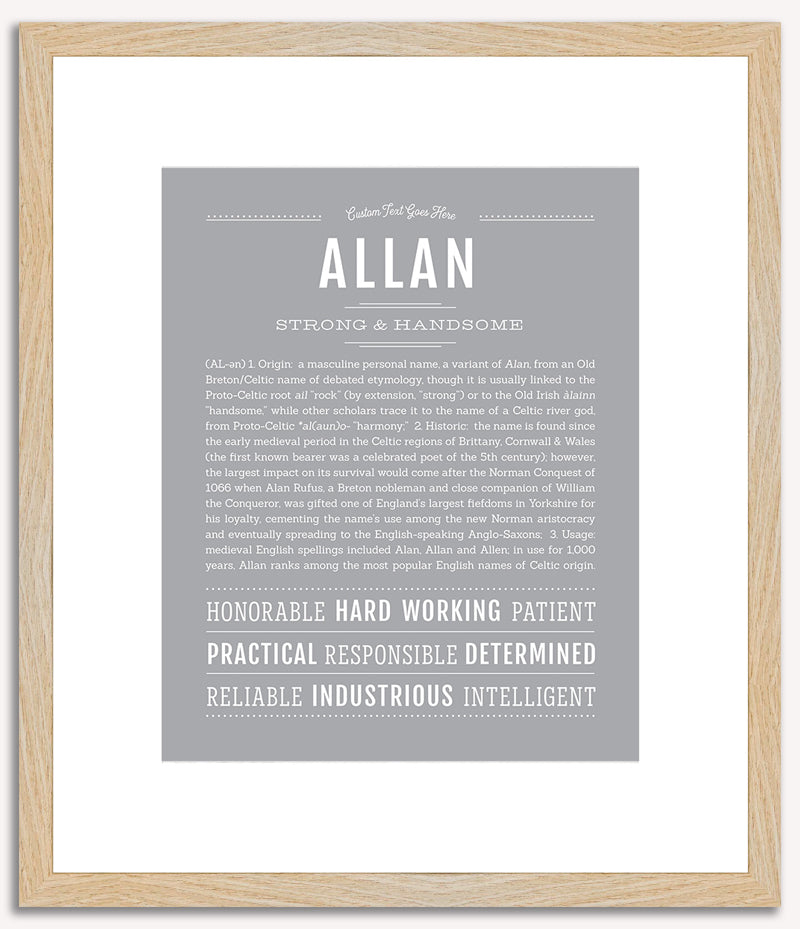 Allan | Name Art Print