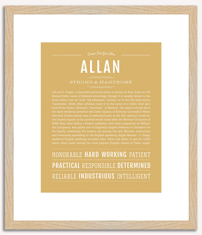 Allan | Name Art Print