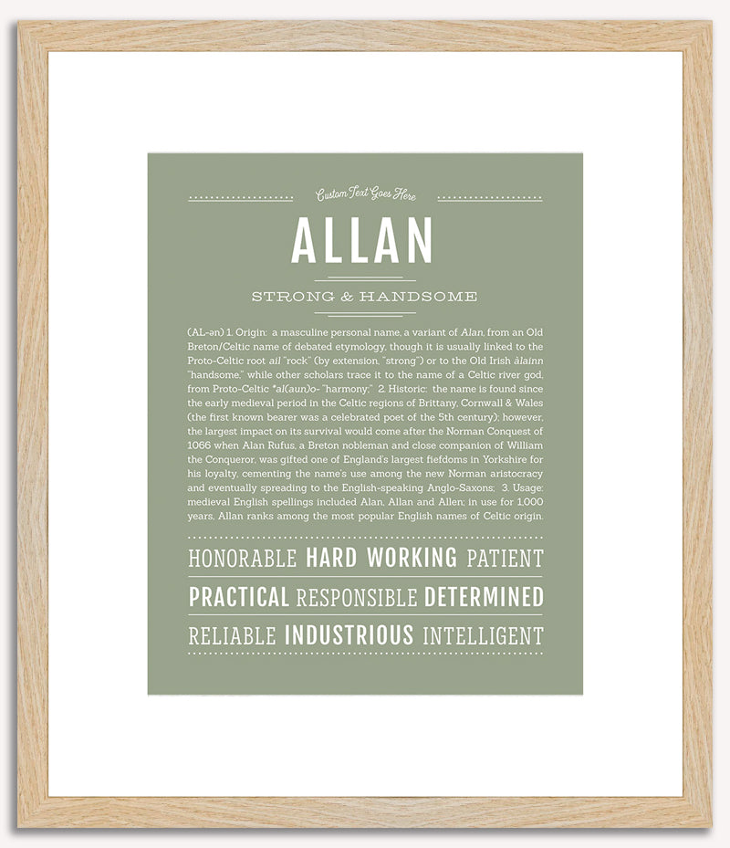 Allan | Name Art Print