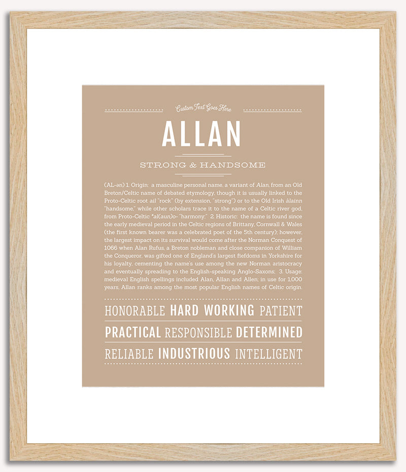 Allan | Name Art Print