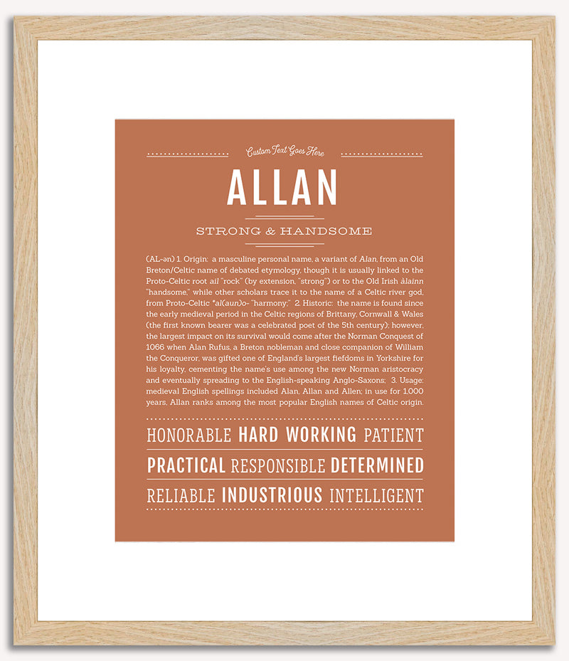 Allan | Name Art Print