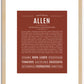 Allen | Name Art Print