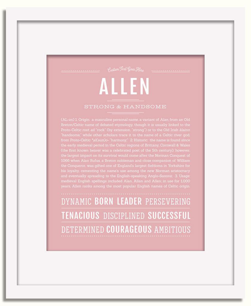 Frame Options | Dusty Rose | White Frame, Matted