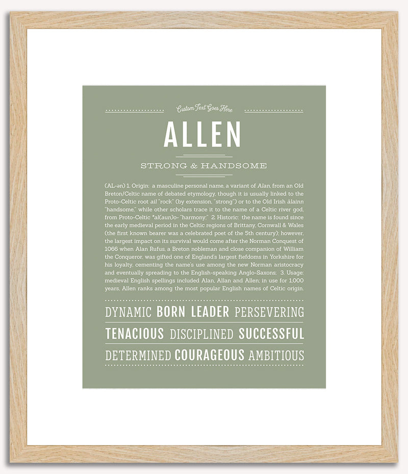 Allen | Name Art Print