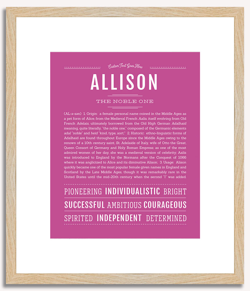 Allison | Name Art Print