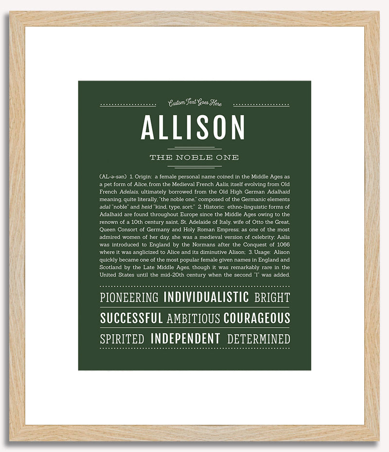 Allison | Name Art Print