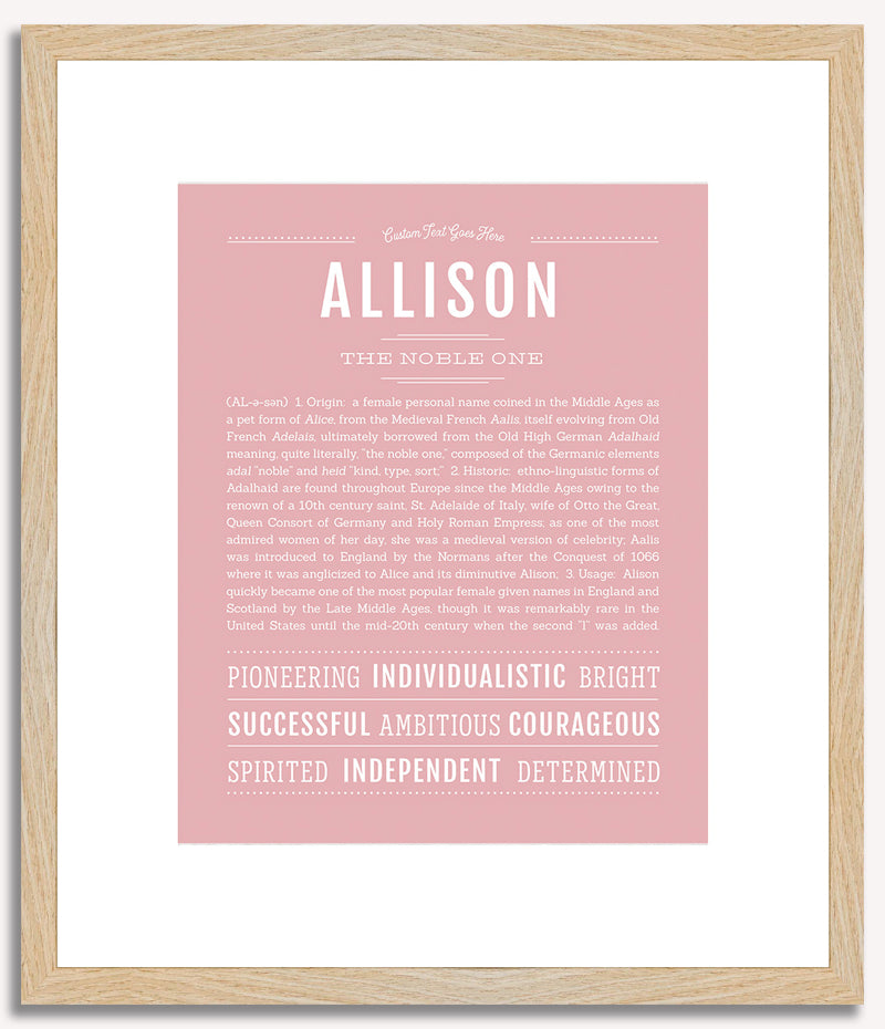 Allison | Name Art Print