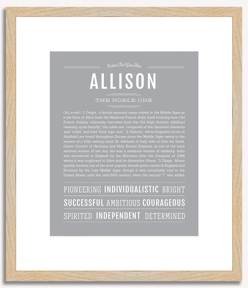 Allison | Name Art Print