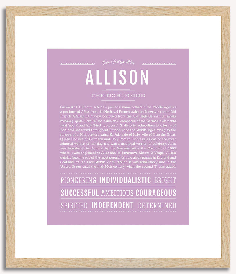 Allison | Name Art Print