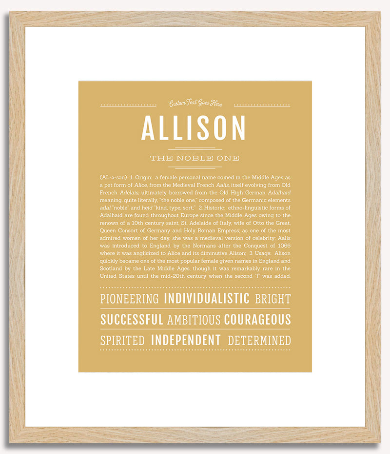 Allison | Name Art Print