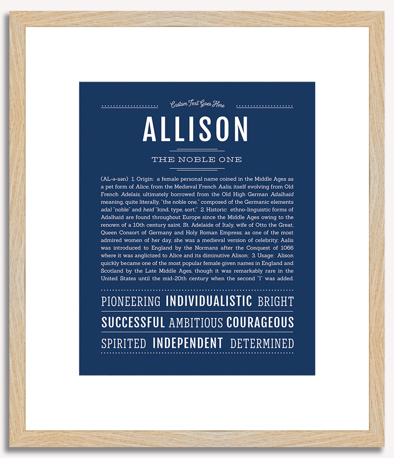 Allison | Name Art Print