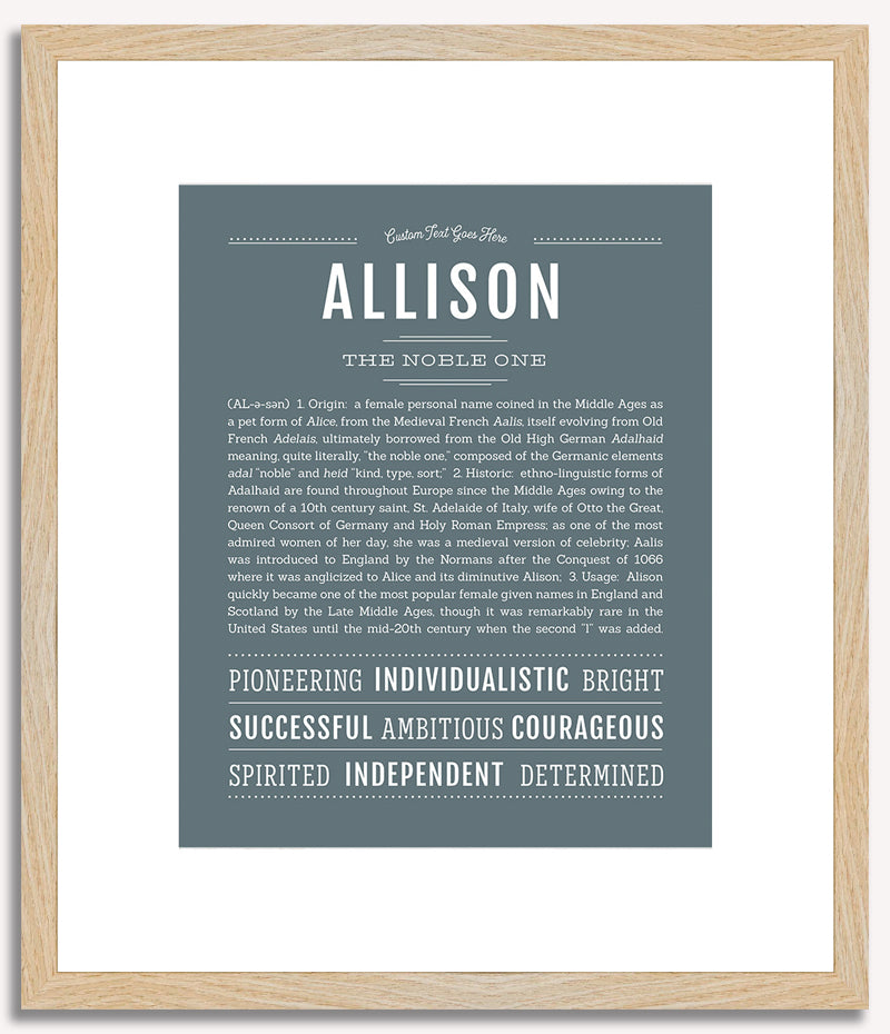 Allison | Name Art Print