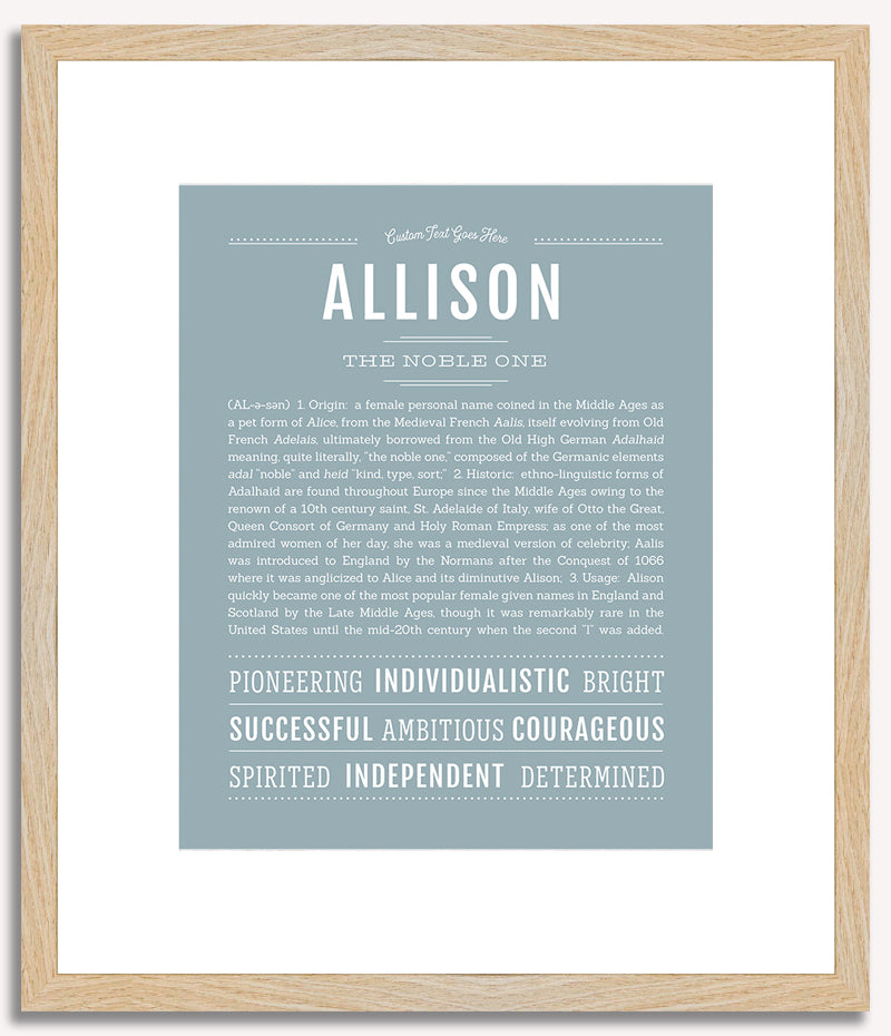 Allison | Name Art Print