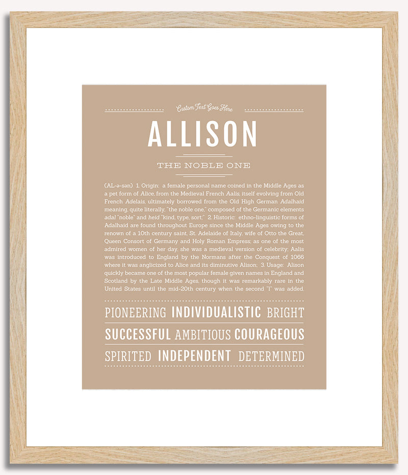 Allison | Name Art Print