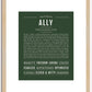 Ally | Name Art Print