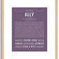 Ally | Name Art Print