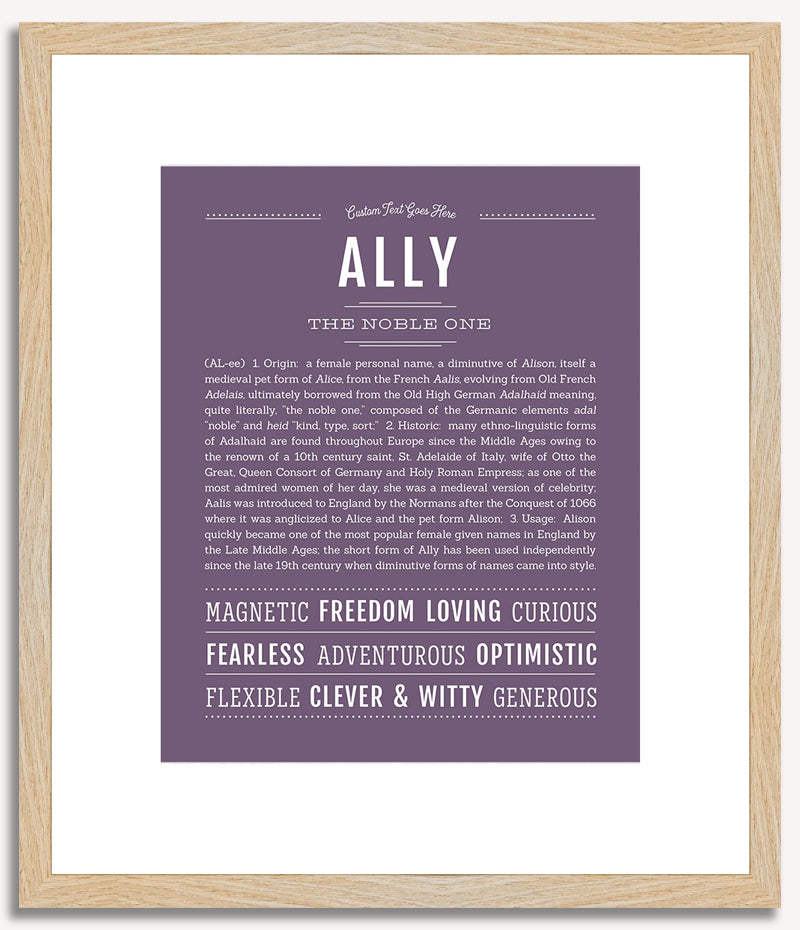 Ally | Name Art Print