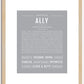 Ally | Name Art Print