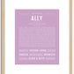 Ally | Name Art Print