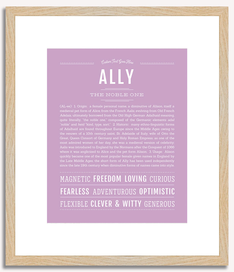 Ally | Name Art Print