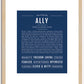 Ally | Name Art Print