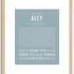 Ally | Name Art Print