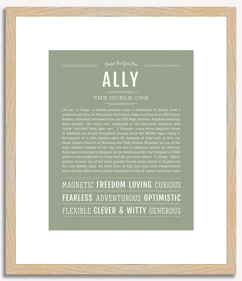 Ally | Name Art Print