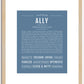 Ally | Name Art Print