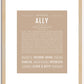 Ally | Name Art Print