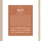 Ally | Name Art Print