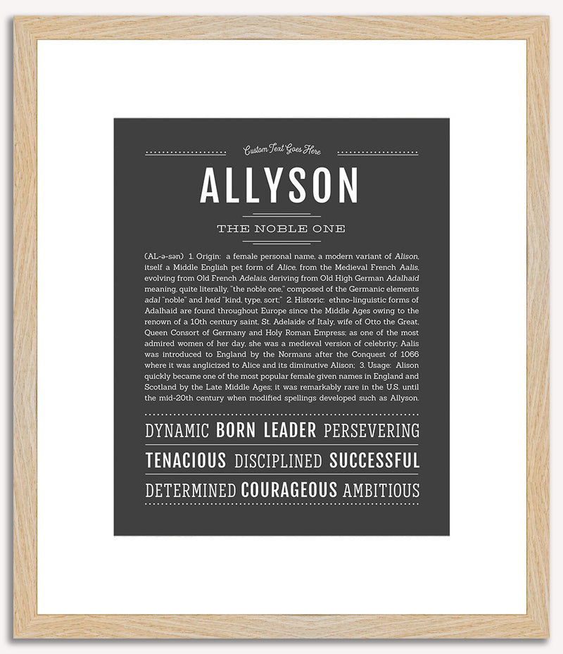 Allyson | Name Art Print