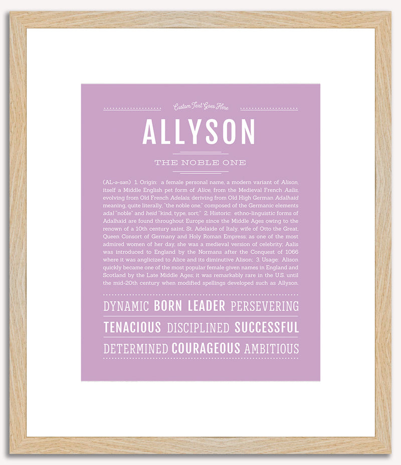 Allyson | Name Art Print