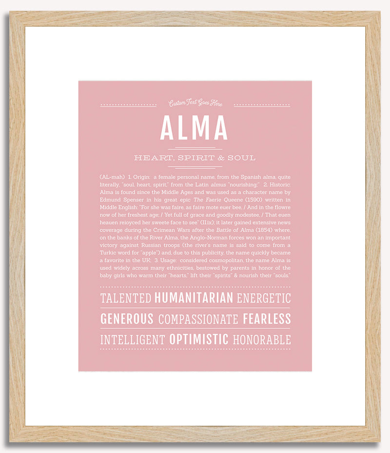 Alma | Name Art Print