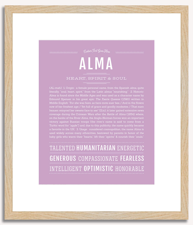 Alma | Name Art Print